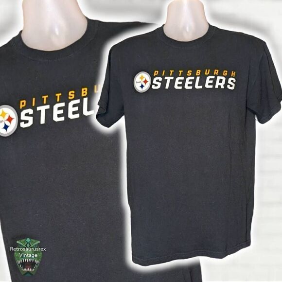 VINTAGE Y2K pittsburgh steelers gildan cotton short sleeve T shirt, medium - Picture 4 of 4